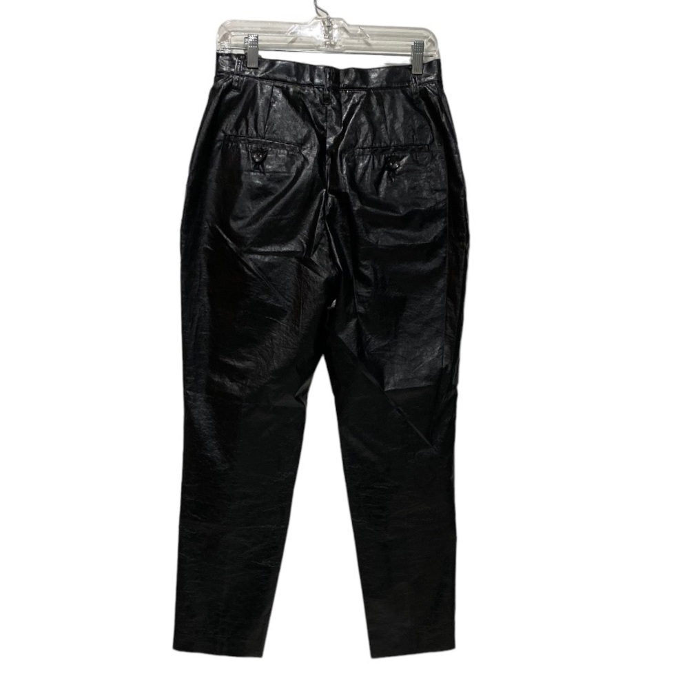 Akira Naka Black Patent Pants Trousers View 5